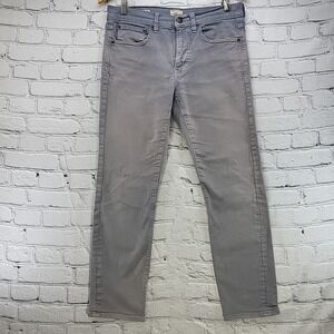 J Crew 424 Stretch Jeans Gray Stonewash Womens Sz 30 X 30